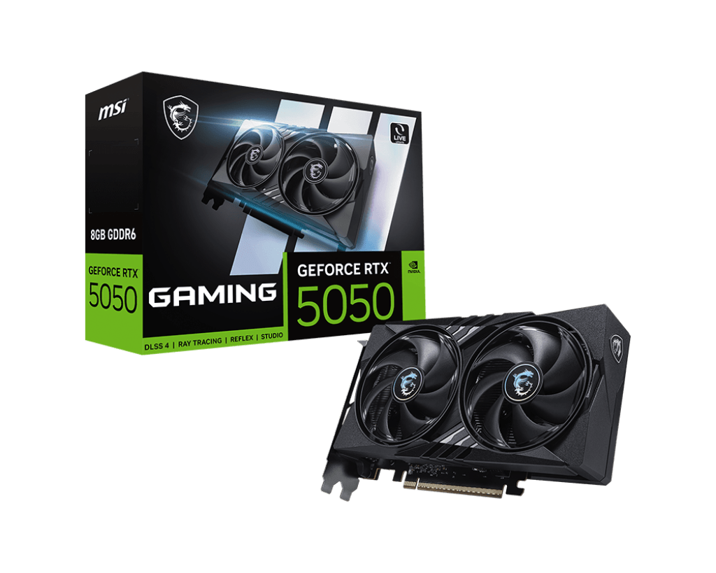 Видеокарта MSI GeForce RTX 5050 8G GAMING, 8G GDDR6 128bit 1xHDMI 3xDP G5050-8G