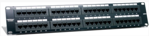 Патч-панель UTP на 48 порта cat 6. 2U