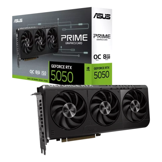 Видеокарта ASUS GeForce RTX5050 8GB PRIME GDDR6 128-bit 1xHDMI 3xDP PRIME-RTX5050-O8G