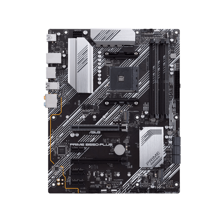 Материнская плата ASUS PRIME B550-PLUS AM4 4xDDR4 6xSATA 2xM.2 HDMI DP ATX