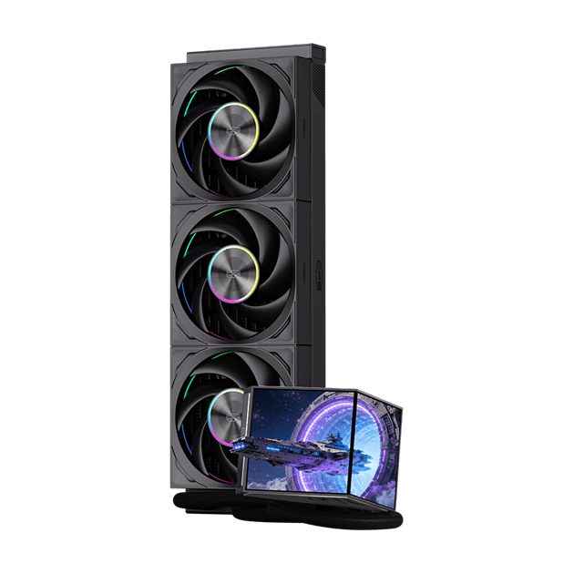 Водяное охлаждение для CPU PCCooler DX360Pro ARGB Display BK TDP 320W 1200/1700/1851/AM4/AM5 Черный