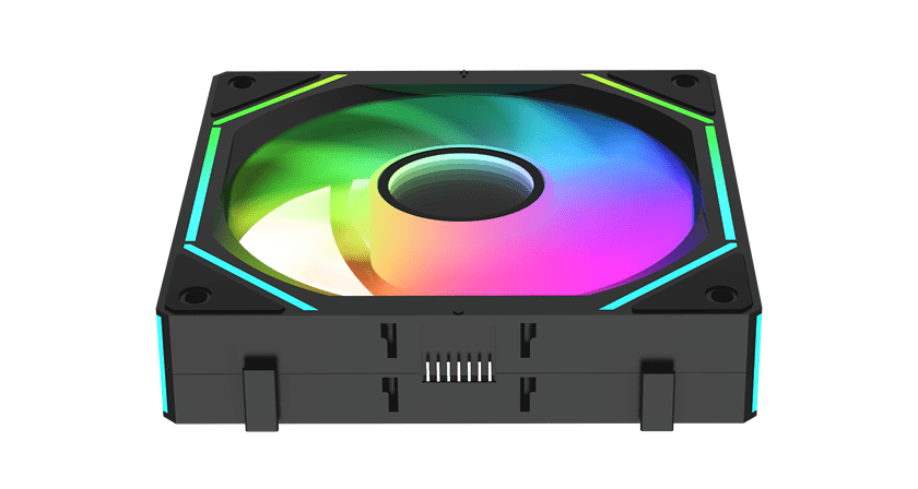 Вентилятор для корпуса Ocypus Gamma F12 UNI BK ARGB 1x(123x120x25mm), 800-1800 RPM Черный