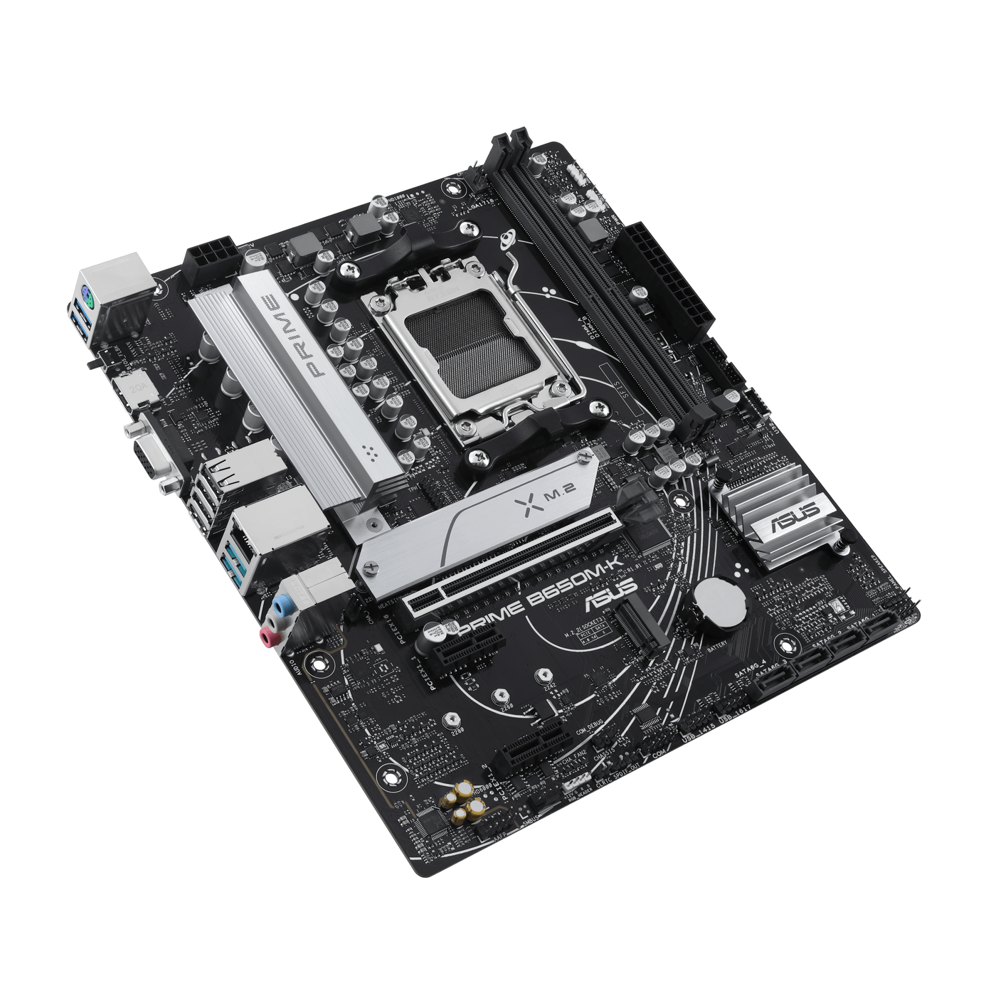 Материнская плата ASUS PRIME B650M-K AM5 2xDDR5 4xSATA3 RAID 2xM.2 VGA HDMI DP mATX