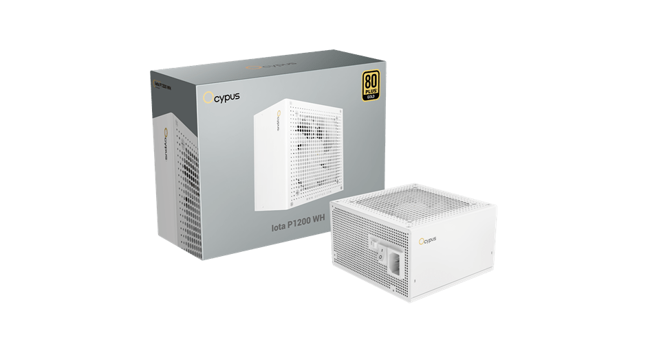 Блок питания Ocypus Iota P1200 WH 1200W Full Modular, 80+GOLD, КПД 91% Белый,Iota-P1200-G1FFWH025X-E