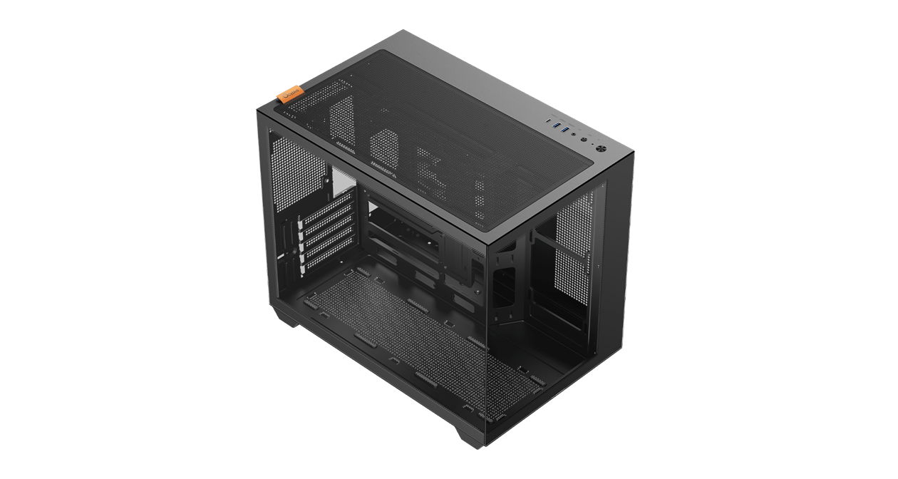 Корпус Ocypus Gamma C54 BK mATX/mini-ITX 2xUSB3.0 1xType-C 1xAudio Черный Gamma-C54-BKD000XX-GL
