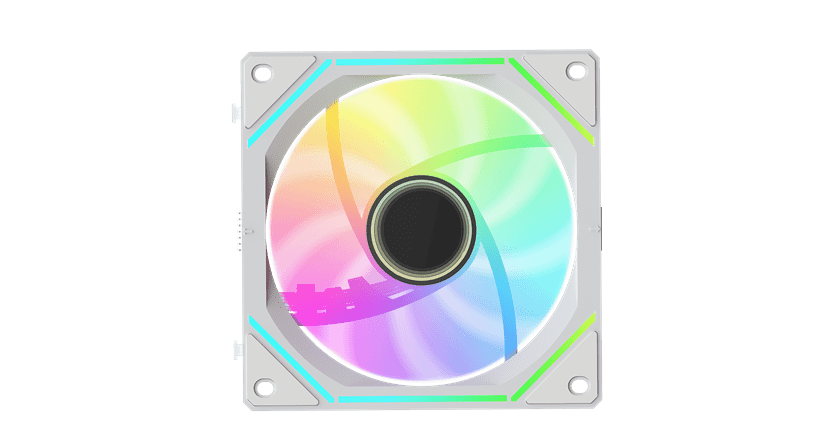 Вентилятор для корпуса Ocypus Gamma F12 UNI WH ARGB REVERSE BLADE 1x(123x120x25mm), 800-1800 RPM Бел