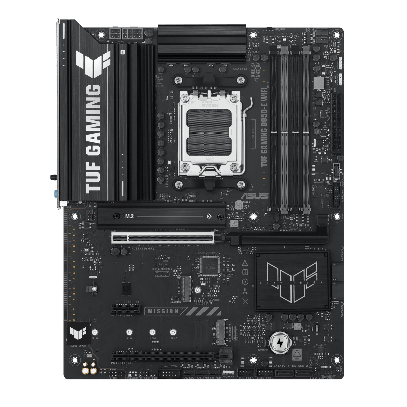 Материнская плата ASUS TUF GAMING B850-E WIFI AM5 4xDDR5 4xSATA3 RAID 3xM.2 DP HDMI USB-C ATX