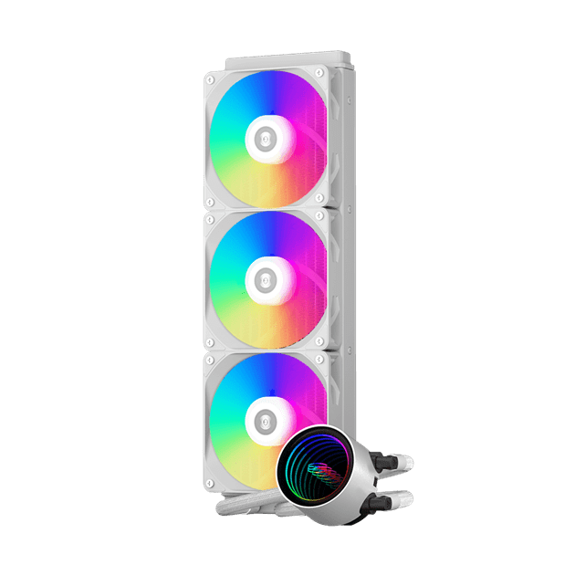 Водяное охлаждение для CPU PCCooler DA360 V2 ARGB WH TDP 300W 115X/1200/1700/1851/AM4/AM5 Белый