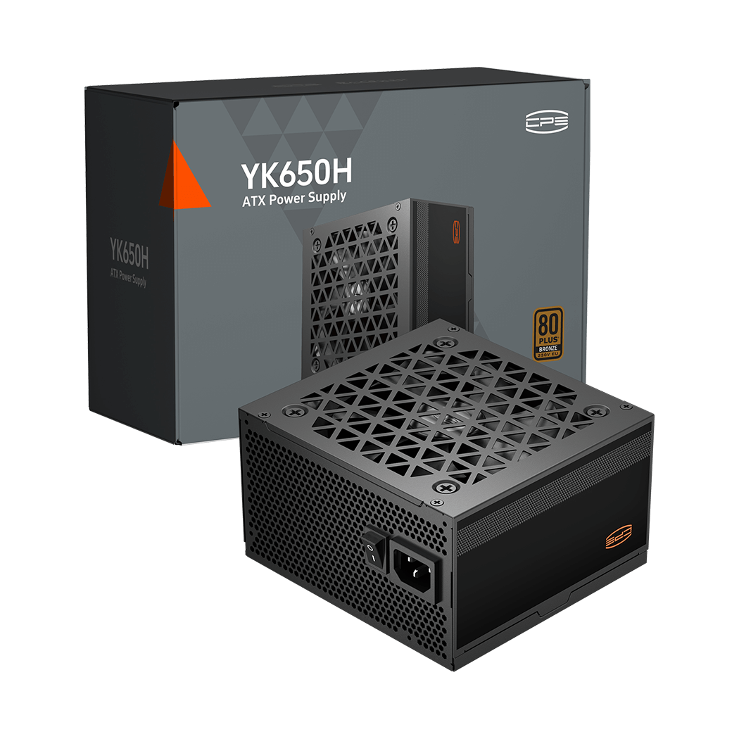 Блок питания PCCooler  650W, YK650H, Non Modular, 80+ BRONZE, ≥88%, Fan 120mm, Черный, P3-YK650H-B1H