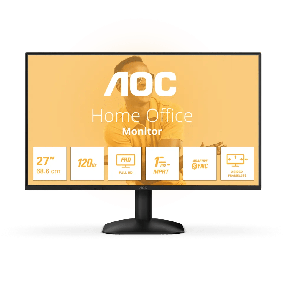 Монитор 27" AOC 27B31H/01 IPS 1920x1080 120Hz 1ms 300 cd/m2 1500:1 VGA HDMI Черный