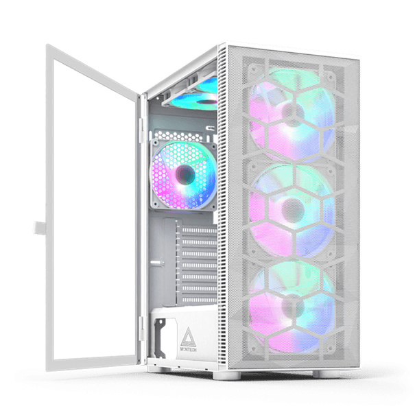Корпус Montech X3 MESH (W) ATX/Micro-ATX/Mini-ITX 1xUSB3.0 2xUSB2.0 1xAudio 1xMic Белый