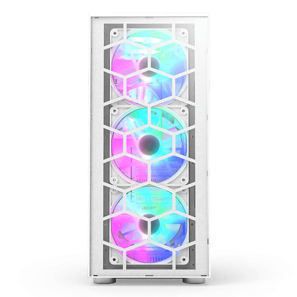 Корпус Montech X3 GLASS (W) ATX/Micro-ATX/Mini-ITX 1xUSB3.0 2xUSB2.0 1xAudio 1xMic Белый