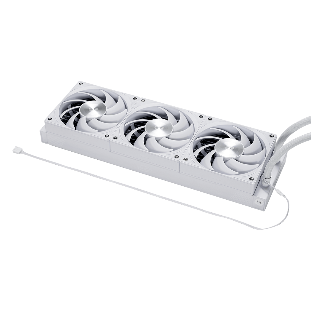 Водяное охлаждение для CPU PCCooler DS360 ARGB Display WH TDP 310W 115X/1200/1700/1851/AM4/AM5 Белый