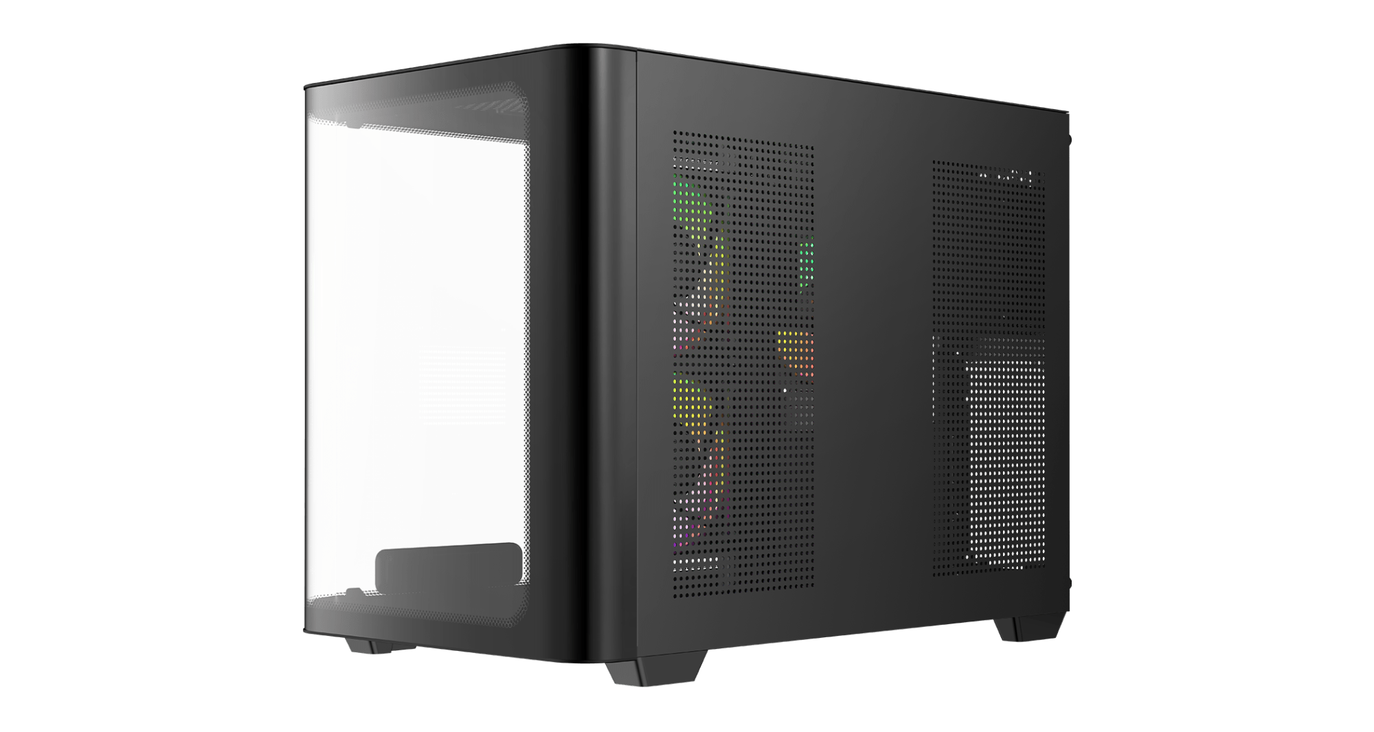 Корпус Ocypus Iota C50 BK Curve ARGB Digital mATX/ITX 2xUSB Type-C Черный Iota-C50-BKD300CD-GL