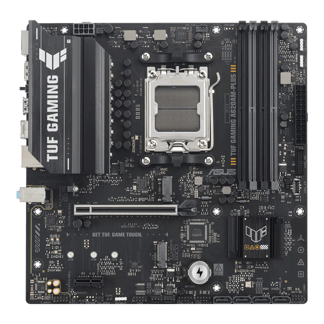 Материнская плата ASUS TUF GAMING A620AM-PLUS AM5 A620A 4xDDR5 4xSATA3 RAID 2xM.2 1xHDMI 2xDP mATX