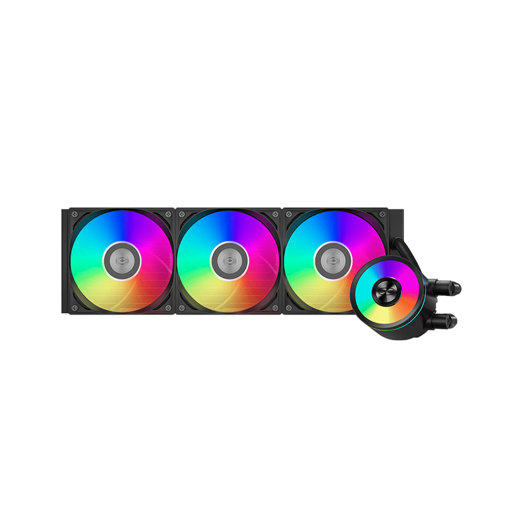 Водяное охлаждение для CPU PCCooler DA360 Pro ARGB BK TDP 300W 1200/1700/1851/20XX/AM5/AM4 Черный