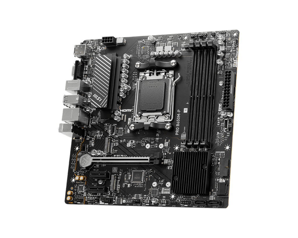 Материнская плата MSI PRO B650M-P AM5 4xDDR5 4xSATA3 RAID 2xM.2 HDMI DP mATX