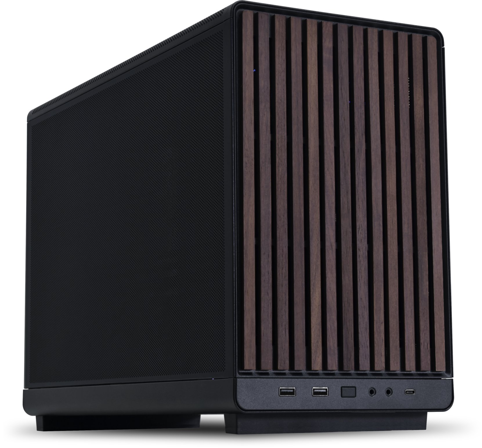 Корпус Lian Li A3-mATX B-W mATX/ITX G99.A3X-WD.00 БП ATX/SFX/SFX-L/Edge PSU, Черный-Дерево