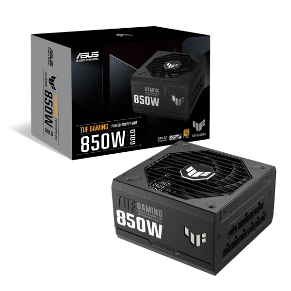 Блок питания ASUS  850W, TUF Gaming 850W Gold, Full Modular, 80+ GOLD, КПД 92%, TUF-GAMING-850G