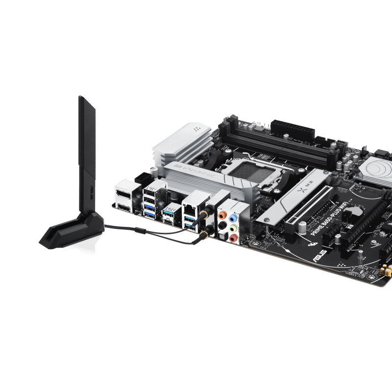 Материнская плата ASUS PRIME B650-PLUS WIFI AM5 4xDDR5 4xSATA3 RAID 2xM.2 HDMI DP ATX