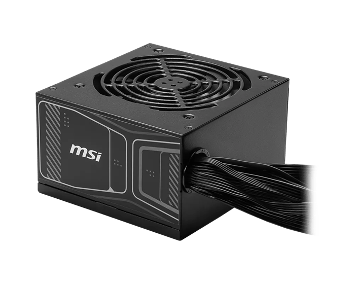 Блок питания MSI  850W, MAG A850GN PCIE5, Non Modular, ATX, 80+ GOLD, КПД >90%, Fan 120mm, Черный