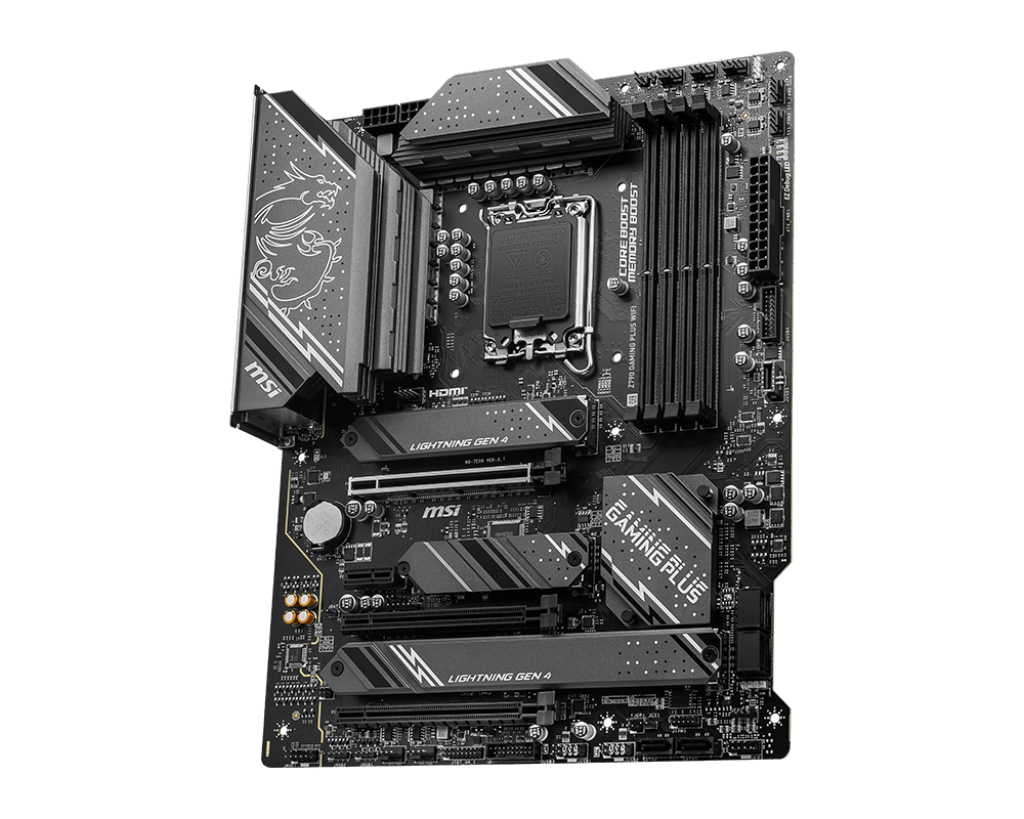 Материнская плата MSI Z790 GAMING PLUS WIFI LGA1700 4xDDR5 6xSATA3 RAID 4M.2 HDMI DP ATX
