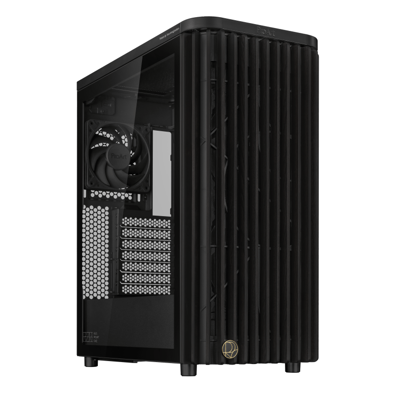 Корпус ASUS PROART PA401 WOOD TG PWM BLACK ATX 90DC00M0-B39000