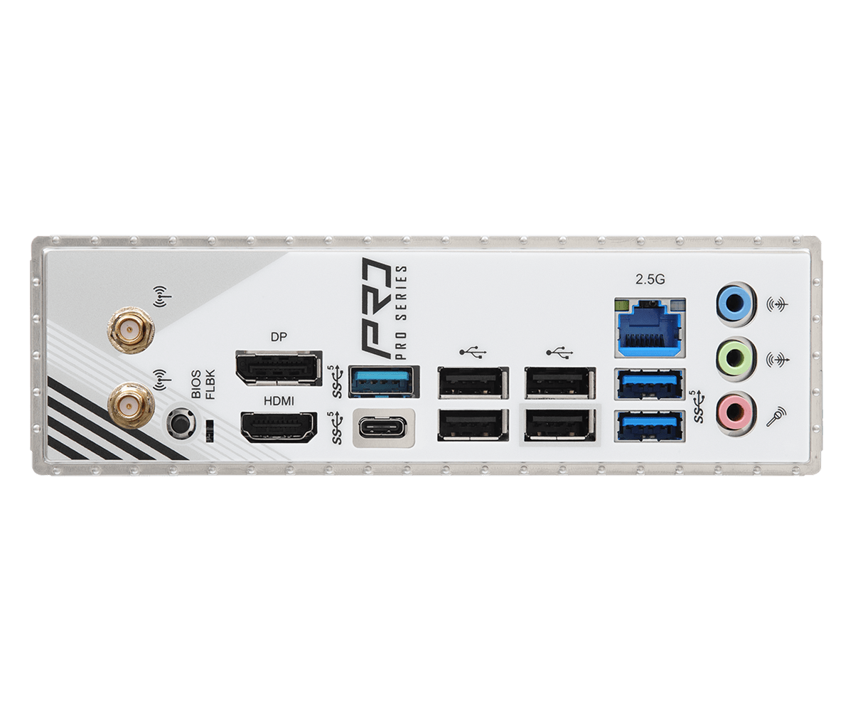 Материнская плата ASRock A620AM PRO RS WIFI AM5 4xDDR5 2xSATA3 RAID 3xM.2 Type-C HDMI DP WiFi6E mATX