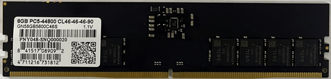 Оперативная память  8GB GEIL 5600MHz DDR5 UDIMM PC5-44800 46-46-46-90 GN58GB5600C46S Bulk