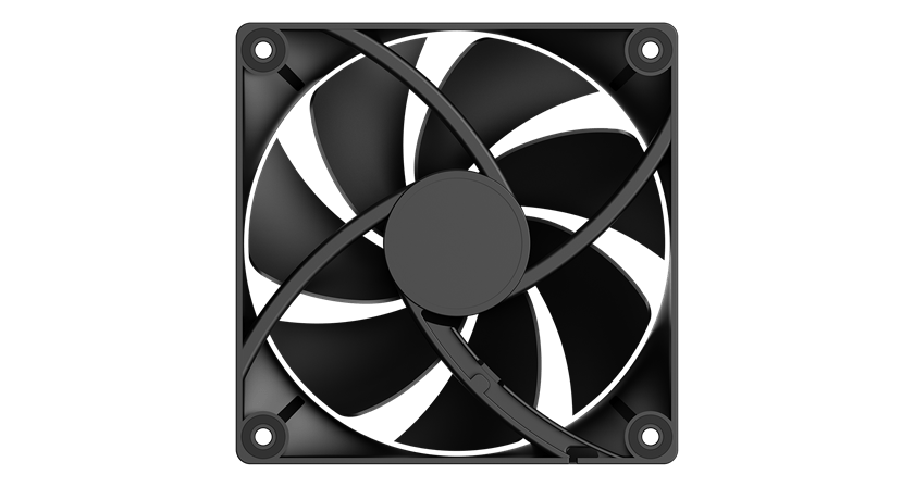 Вентилятор для корпуса Ocypus Delta F12 BK 1x(120x120x25mm) 2000RPM 73CFM Черный