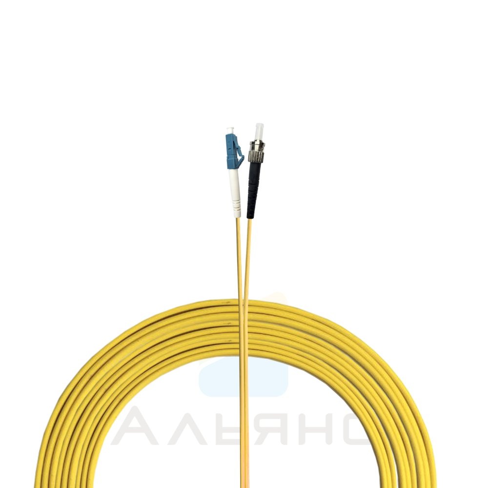Патчкорд ST/UPC-LC/UPC 2мм SM 9/125 Duplex - 1 м