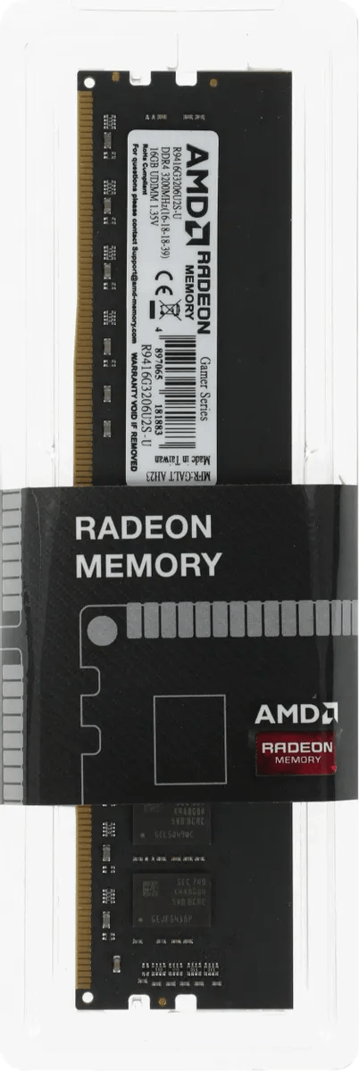 Оперативная память 16GB DDR4 3200MHz AMD Radeon R9 Gamers Series R9416G3206U2S-U Retail Pack