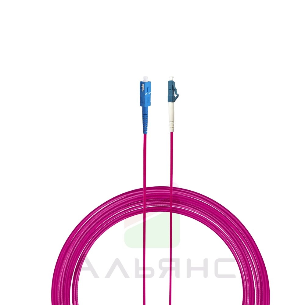 Патчкорд LC/UPC-LC/UPC   2мм MM 50/125 OM4 Simplex - 4,5 м