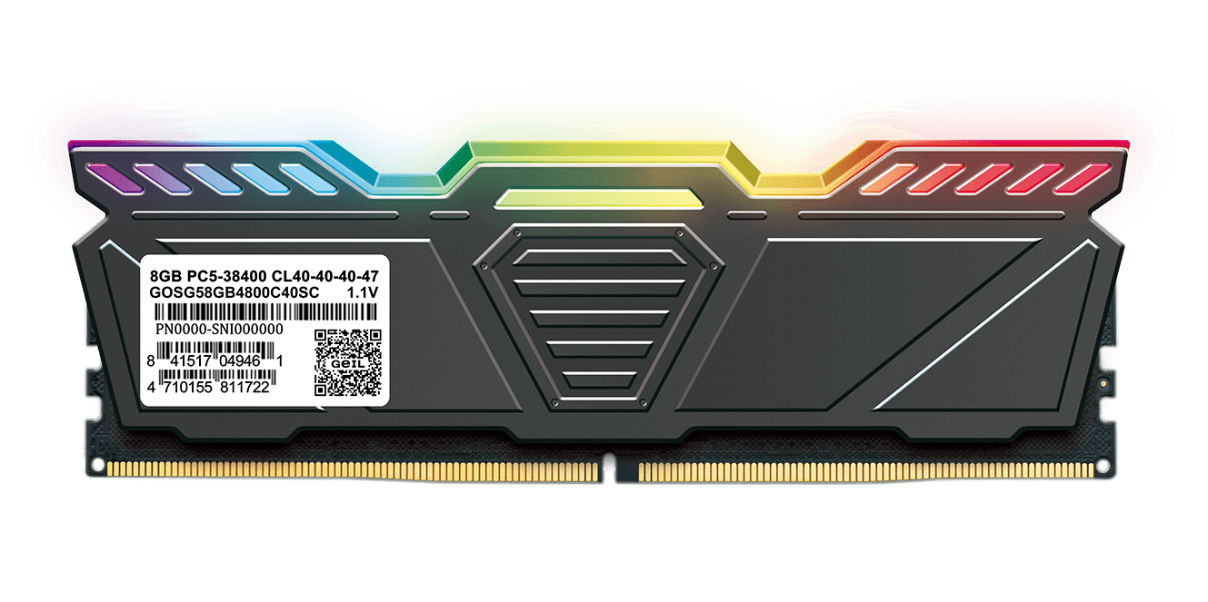 Оперативная память 32GB Kit (2x16GB) GEIL Polaris RGB 5600Mhz DDR5 UDIMM CL38 GOSG532GB5600C38ADC
