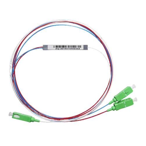 Оптический сплиттер ОК PLC 1х2,  SC/APC -1 м