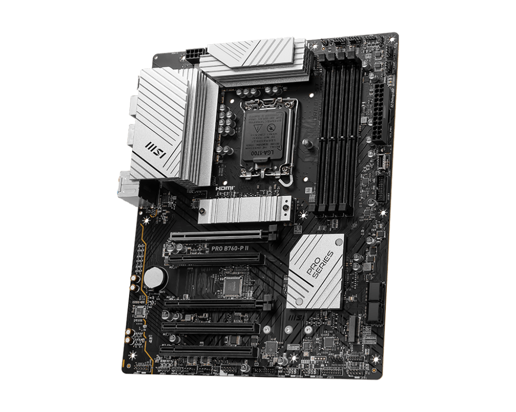 Материнская плата MSI PRO B760-P II LGA1700 4xDDR5 4xSATA3 RAID 2xM.2 HDMI DP ATX