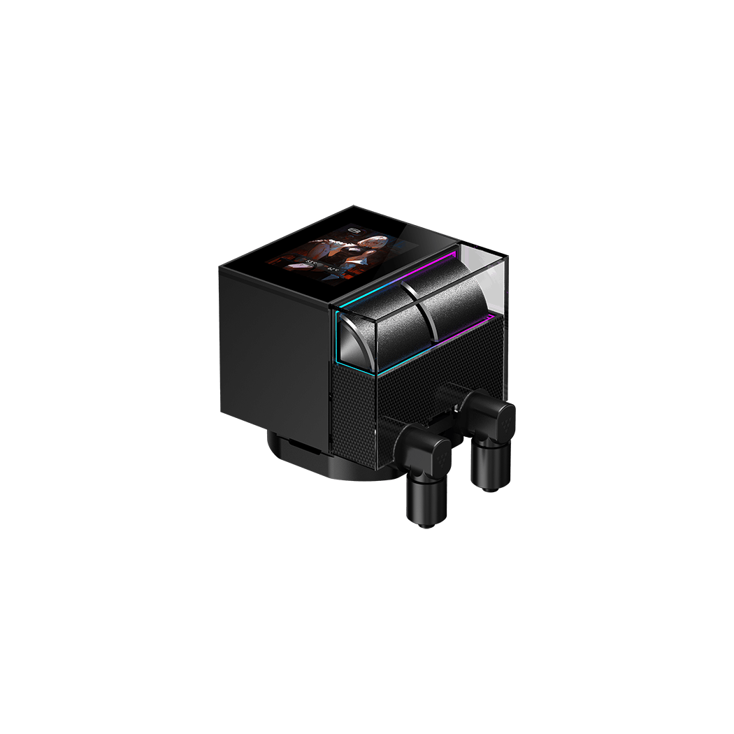 Водяное охлаждение для CPU PCCooler DS360 Display BK TDP 310W 115X/1200/1700/1851/AM4/AM5 Черный