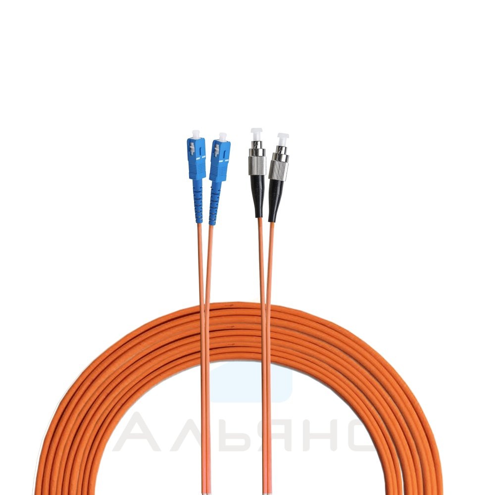Патчкорд FC/UPC-SC/UPC  2мм MM 50/125 OM2 Duplex - 1 м