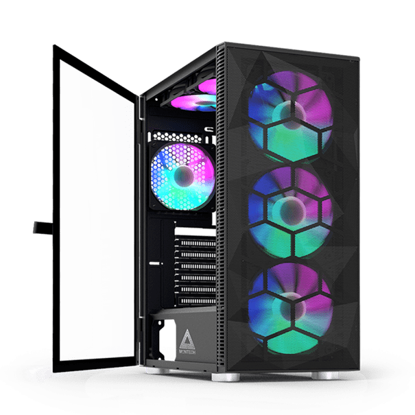 Корпус Montech X3 MESH (B) ATX/Micro-ATX/Mini-ITX 1xUSB3.0 2xUSB2.0 1xAudio 1xMic Черный