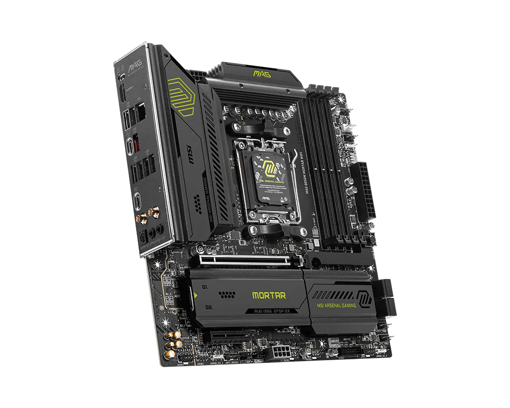 Материнская плата MSI MAG B850M MORTAR WIFI AM5 4xDDR5 4xSATA3 RAID 3xM.2 HDMI 2xType-C mATX