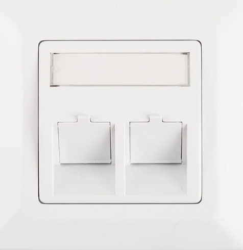 Лицевая панель телекоммуникационная под 2 модуля OK-M-2