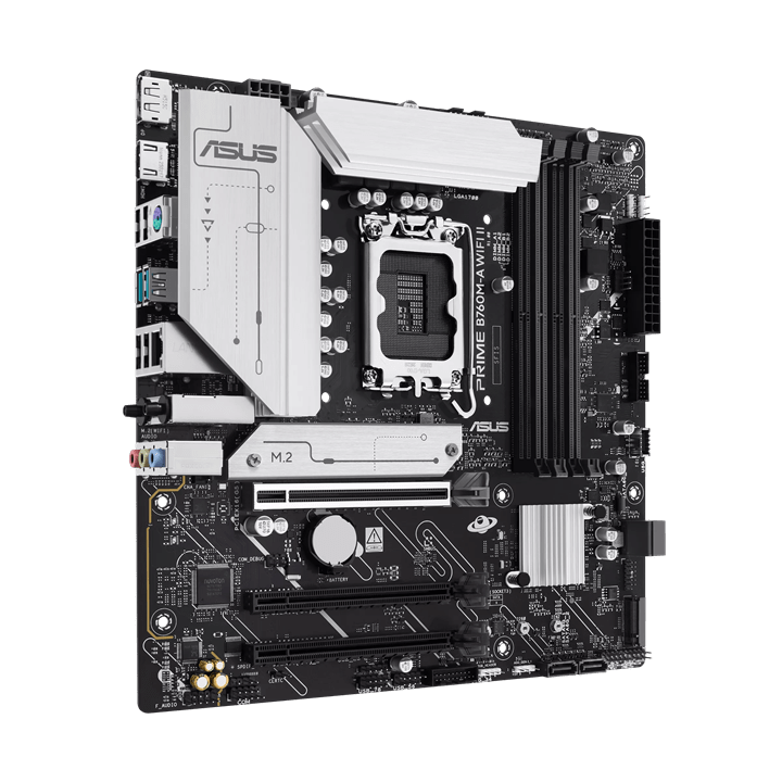 Материнская плата ASUS PRIME B760M-A WIFI II, LGA1700 4xDDR5 4xSATA3 2xM.2 RAID 1xHDMI 1xDP mATX