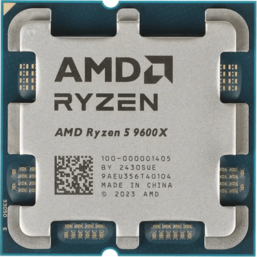 Процессор AMD Ryzen 5 9600X 3,9GHz (5,4GHz Turbo) AM5, 4nm, 6/12/ L3 32Mb, 65W, 100-000001405