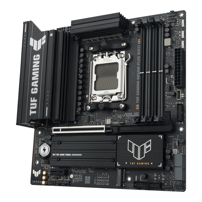 Материнская плата ASUS TUF GAMING B850M-PLUS WIFI7 AM5 4xDDR5 4xSATA 3xM.2 HDMI DP Type-C mATX