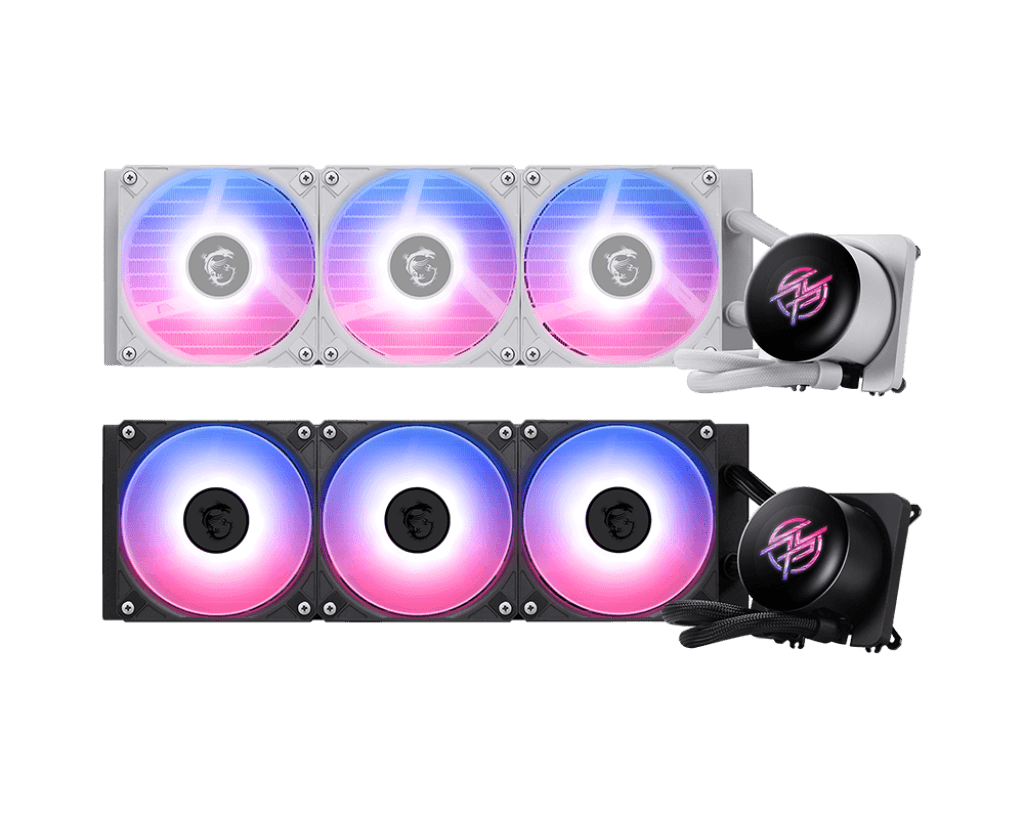 Водяное охлаждение для CPU MSI MPG CORELIQUID P13 360, 1700/1851/AM4/AM5, ARGB, Fan 3x120mm, Черный
