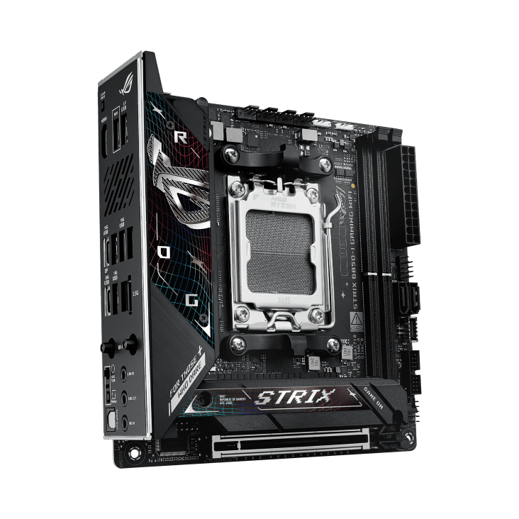 Материнская плата ASUS ROG STRIX B850-I GAMING WIFI AM5 2xDDR5 2xSATA 2xM.2 HDMI USB-C Mini-ITX