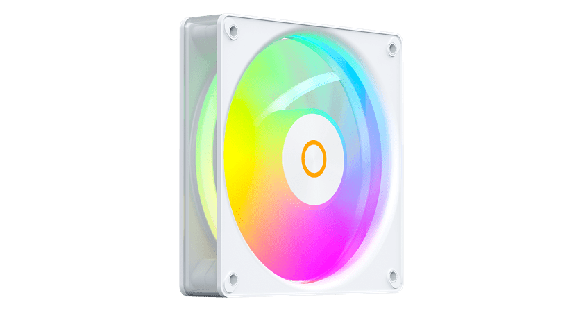 Вентилятор для корпуса Ocypus Gamma F12 Elite WH ARGB 1x(120x120x25mm) 600-1800RPM 56CFM Белый