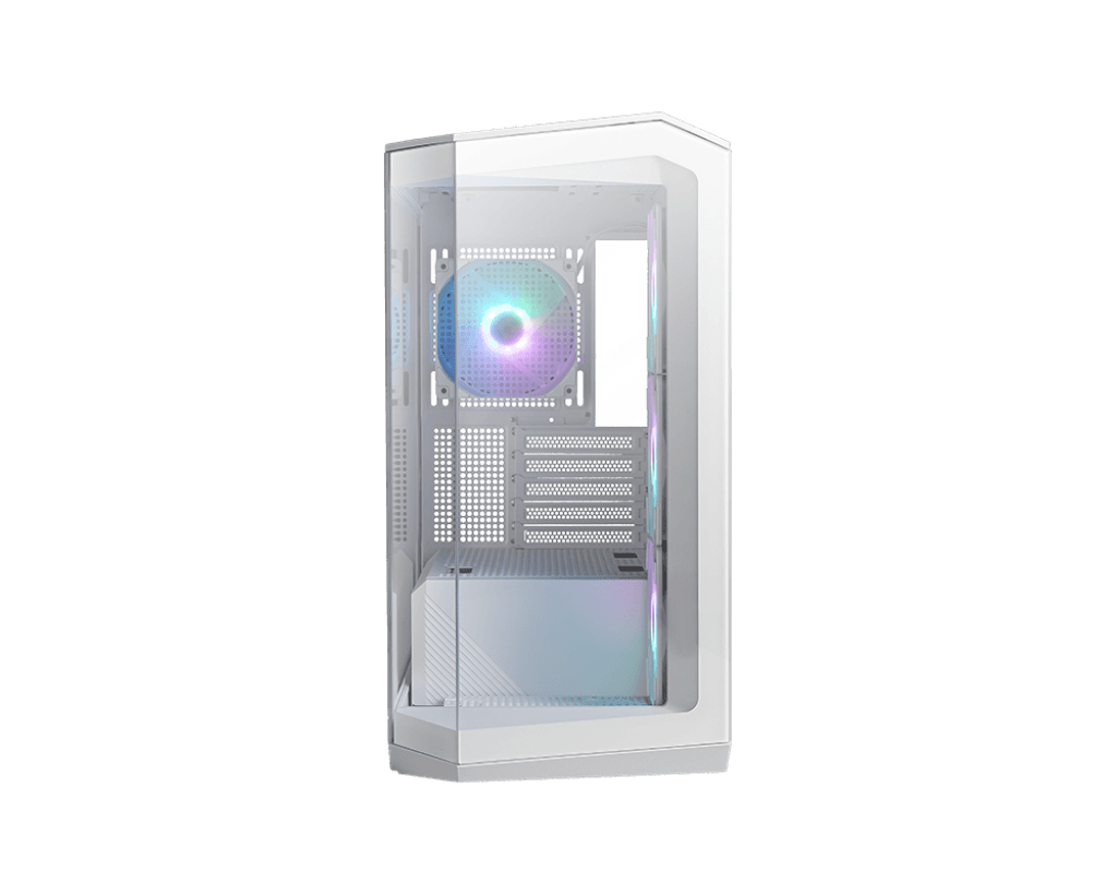 Компьютерный корпус MSI MAG PANO M100R PZ mATX/ITX 1x3.5"/2.5", USB 3.2 Type-A White