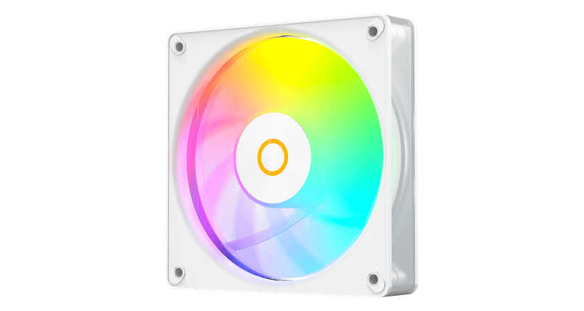 Вентилятор для корпуса Ocypus Gamma F12 Elite WH ARGB 1x(120x120x25mm) 600-1800RPM 56CFM Белый