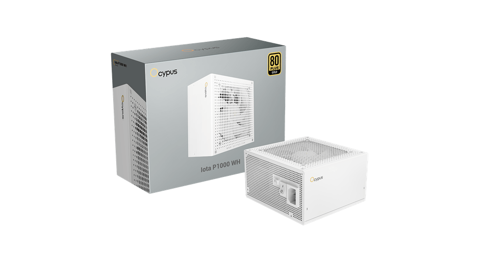 Блок питания Ocypus Iota P1000 WH 1000W Full Modular, 80+GOLD, КПД 91 Белый,Iota-P1000-G1FFWH025X-EU